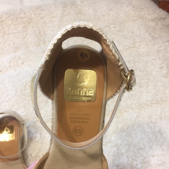 New!  Kanna Made in Spain Suede Espadrilles Sz 7 (37 6.5 European) - Picture 5 of 12